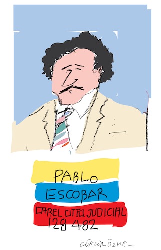 Cartoon: Pablo Escobar (medium) by gungor tagged columbia