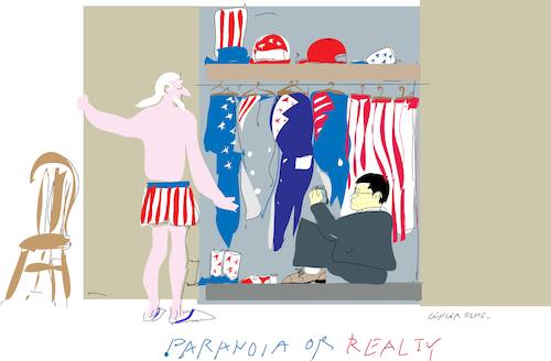 Cartoon: Paranoia or Realty (medium) by gungor tagged usa,usa