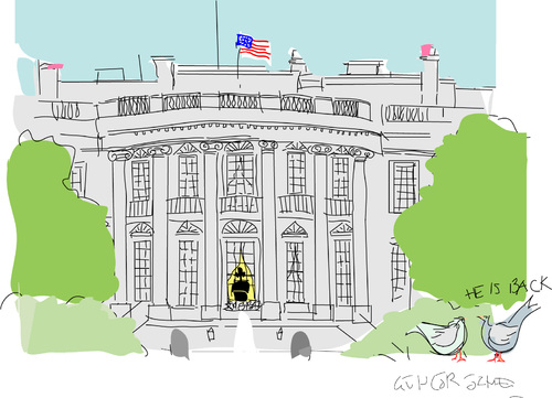 Cartoon: Return of B.Obama (medium) by gungor tagged usa