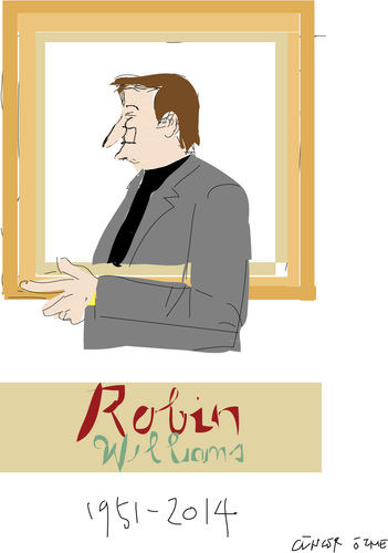 Cartoon: Robin Williams (medium) by gungor tagged movie