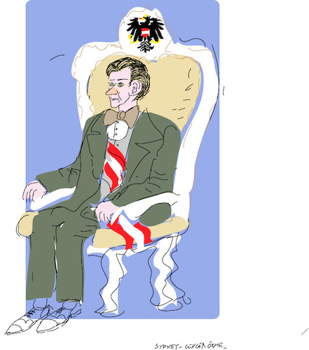 Cartoon: Sebastian Kurz (medium) by gungor tagged austria