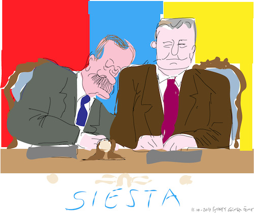 Cartoon: Siesta (medium) by gungor tagged turkey