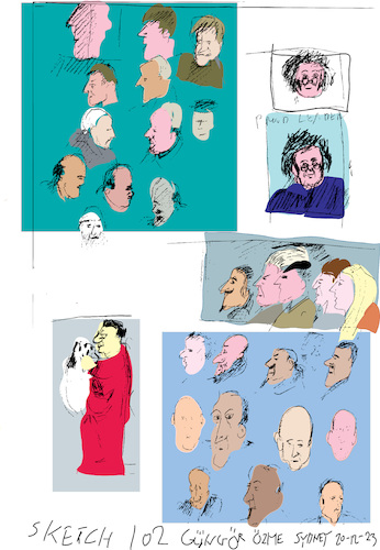 Cartoon: Sketch 102 (medium) by gungor tagged sketch,102,by,gungor,sketch,102,by,gungor