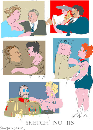 Cartoon: Sketch No  118 (medium) by gungor tagged sketch,no,118,sketch,no,118