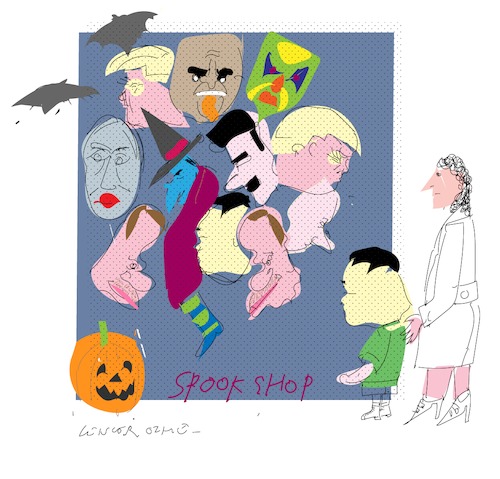 Cartoon: Spook Shop (medium) by gungor tagged halloween