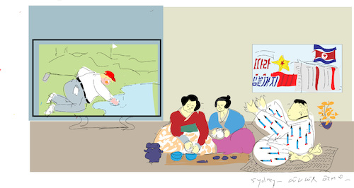 Cartoon: Tea ceremony (medium) by gungor tagged north,korea