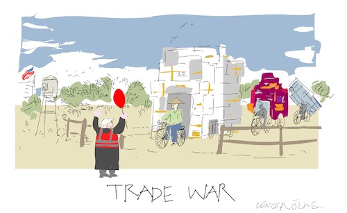 Cartoon: Trade war (medium) by gungor tagged usa