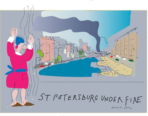 Cartoon: Virginity of Russia (medium) by gungor tagged st,petersburg,is,under,fire,st,petersburg,is,under,fire