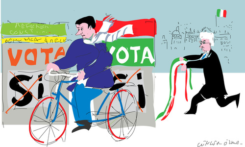 Cartoon: Vota No (medium) by gungor tagged italy