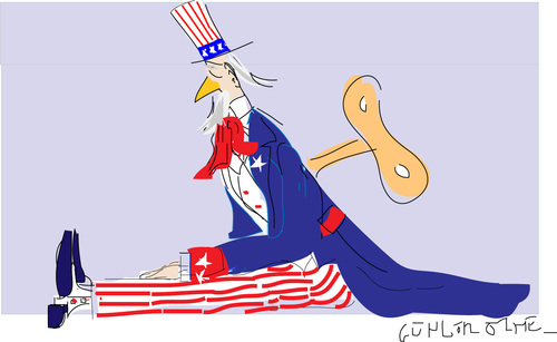 Cartoon: Washington Drama (medium) by gungor tagged usa