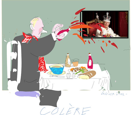 Cartoon: Wut or colere (medium) by gungor tagged lunch,time,in,kremlin,lunch,time,in,kremlin