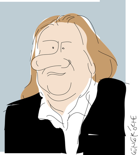 Cartoon: Gerard Depardieu-2 (medium) by gungor tagged france