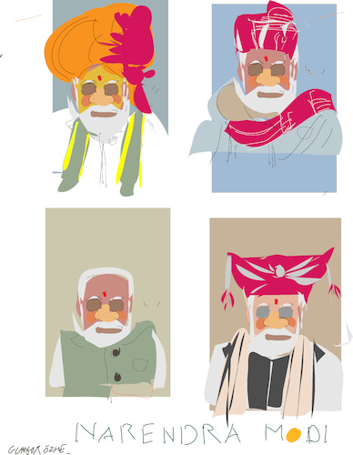 Cartoon: N.Modi and His Citizenship Law (medium) by gungor tagged india,india