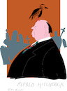 Cartoon: A Hitchcock (small) by gungor tagged alfred,hitchcock