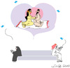 Cartoon: Amour sans frontier (small) by gungor tagged tweed