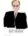 Cartoon: Bill William Maher (small) by gungor tagged comedian,bill,maher