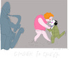 Cartoon: Cheek to Cheek (small) by gungor tagged music
