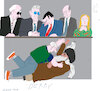 Cartoon: Confrontation (small) by gungor tagged israel,attacks