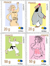 Cartoon: Femen Stamps (small) by gungor tagged france