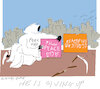 Cartoon: He is fed up with wars (small) by gungor tagged two,dirty,wars