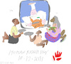 Cartoon: Human rights (small) by gungor tagged human,rights,10,dec,2021