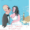 Cartoon: Air kiss in Venice (small) by gungor tagged wedding,in,venice