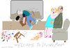 Cartoon: Living Room (small) by gungor tagged living,room,and,toxic,televisio