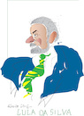 Cartoon: Lula da Silva (small) by gungor tagged president,of,brazil,lula,da,silva
