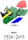 Cartoon: Nelson Mandela (small) by gungor tagged south,africa