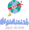 Cartoon: New Year 2020 (small) by gungor tagged climate,change