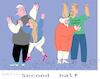 Cartoon: Second half (small) by gungor tagged two,leaders,on,the,screen
