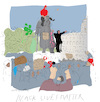 Cartoon: Statue of Churchill (small) by gungor tagged uk