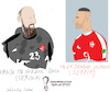 Cartoon: Vanja Milinkovic and A.Mitrovic (small) by gungor tagged two,serbian,players,in,qatar,2022
