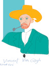 Cartoon: Van Gogh (small) by gungor tagged vincent,van,gogh