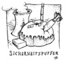 Cartoon: Sicherheitspuffer (small) by JP tagged sicherjeitspuffer,akw,atomausstieg,chance