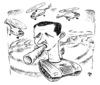 Cartoon: tank man (small) by JP tagged assad,tank,syria,syrien