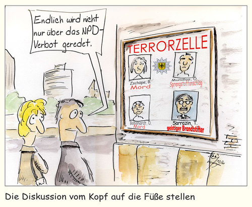 Cartoon: Fahndung (medium) by Lupe tagged bks,terror,nazis,rechths,zwickau,zschäpe,mundlos,fahndung,kriminalpolizei,verfassungsschutz,geheimdienst