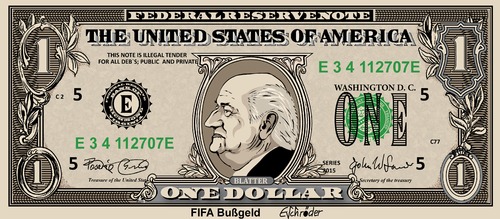 Cartoon: FIFA Bußgeld (medium) by ESchröder tagged bussgeldzahlung,times,york,new,geldwäsche,wiederwahl,korruption,blatter,josef,provisionen,bestechungsgelder,fußballfunktionäre,fifa