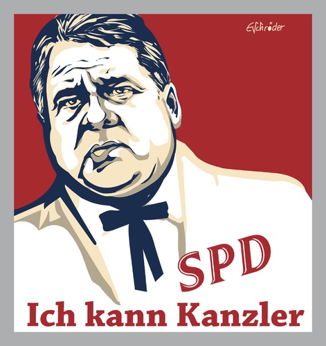 Cartoon: Kanzlerkandidat (medium) by ESchröder tagged sigmar,gabriel,spd,vizekanzler,kanzlerkandidat,bundestagswahl,2017,ehrgeiz,wahlen,spekulation,nominierung,kandidatur,heiße,wahlkampfphase,nachfolger,von,merkel