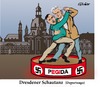 Cartoon: Pegida Schautanz (small) by ESchröder tagged pegida,bachmann,wilders,nazi,neonazi,fremdenhass,islamfeindlichkeit,ausländer,flüchtlingswohnheim,tröglitz,tange,deportation,groko,cdu,spd,dresden,sachsen,karikatur,eschröder