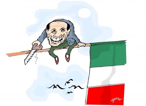 Cartoon: Berlusconi (medium) by Dragan tagged berlusconi