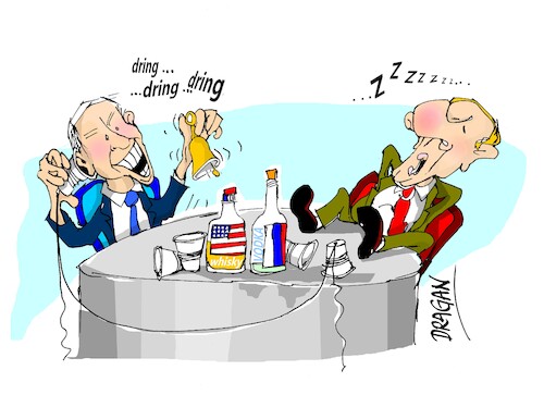 Cartoon: Biden-Putin (medium) by Dragan tagged biden,putin