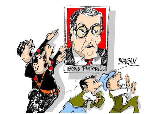 Cartoon: Boris Pistorius rol geopolitico (medium) by Dragan tagged boris,pistorius,alemania