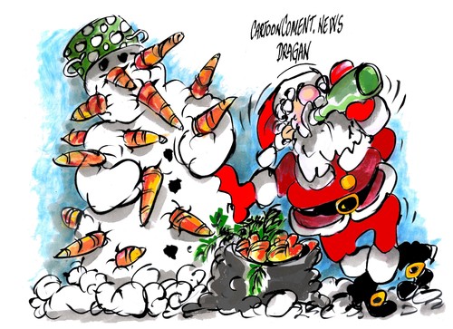 Cartoon: Consumo- loteria del Gordo (medium) by Dragan tagged consumo,loteria,del,gordo,navidad,papa,noel,santa,claus,ocu,cartoon