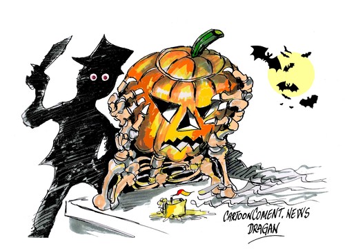 Cartoon: Halloween (medium) by Dragan tagged halloween,31,octubre,fiesta,cartoon
