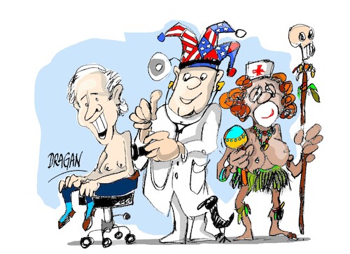 Cartoon: Joe Biden-chequeo (medium) by Dragan tagged joe,biden