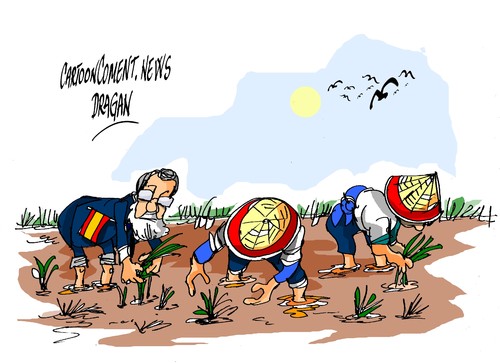Cartoon: Mariano Rajoy-China (medium) by Dragan tagged mariano,rajoy,espana,china,politics,cartoon