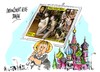 Cartoon: Angela Merkel-Pussy Riot (small) by Dragan tagged angela,merkel,pussy,riot,parlamento,europeo,premio,sajarov,politics,cartoon