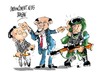Cartoon: Barack Obama-Oriente Proximo (small) by Dragan tagged barack,obama,oriente,proximo,izrael,gaza,palestina,politics,cartoon