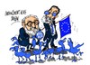 Cartoon: Canete-Rajoy-macho alfa (small) by Dragan tagged miguel,arias,canete,mariano,rajoy,partido,popular,elecciones,union,europea,ue,politics,cartoon